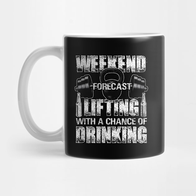 Weekend Forecast Lifting With A Chance Of Drinking Gym Workout by Albatross